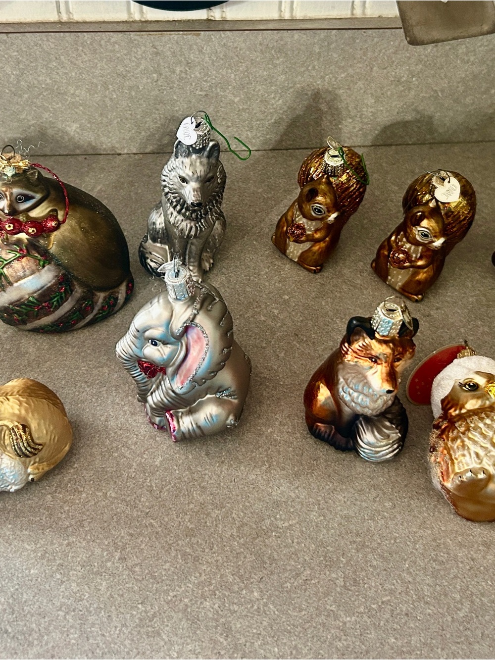 Old World Christmas animal Glass Holiday Ornament